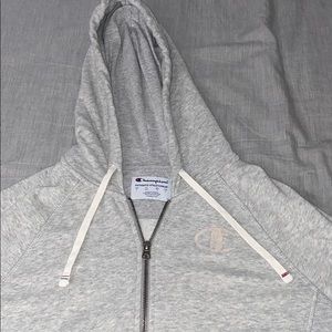 Gray champion hoodie zip up